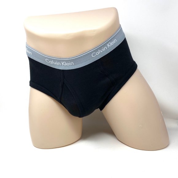 💖MEGA SALE💖Calvin Klein Men's 4-Pack Brief Slip Black Cotton Logo NB4000917 - Picture 4 of 9